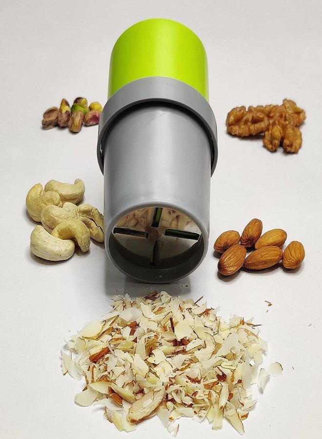BEYOND BASIC Dry Fruit Cutter & Slicer Gadgets (3 in 1, Mix Colour) Kitchen Tools Kitchen Gadgets Dryfruit Choppers for Kitchen, Stainless Steel Blad (1) - Image 1